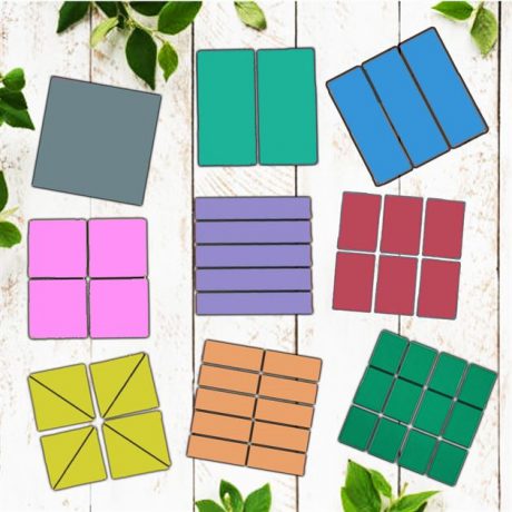 Fractions Squares - Early Learning Series | Foamcrafts.lk