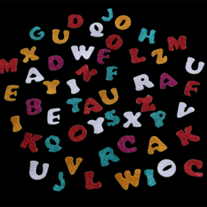 Glitter English Alphabet